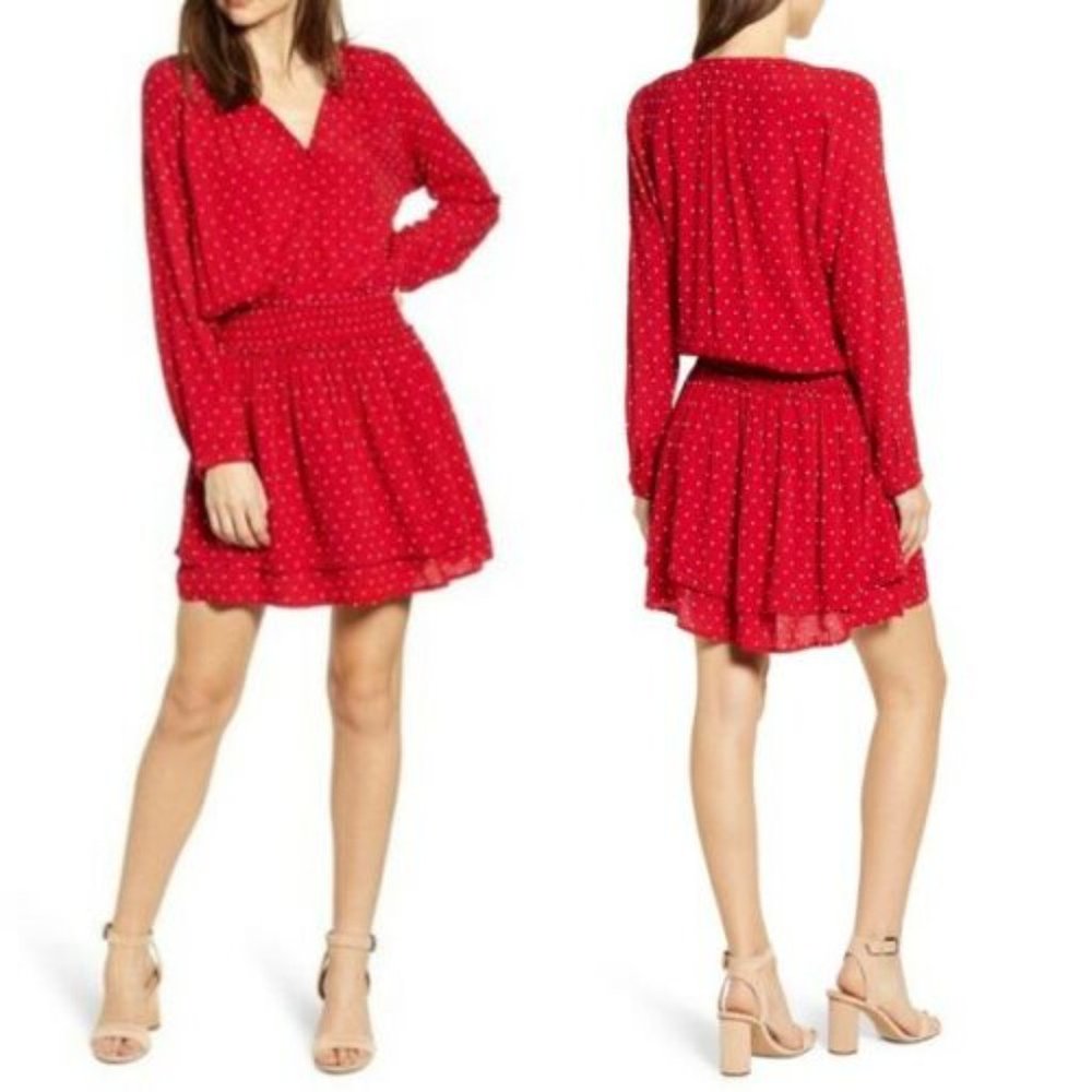 Rails Jasmine Dress Scarlett Red White Polka Dots